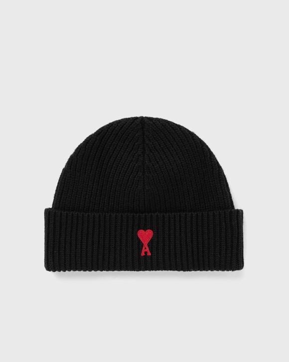 

Шапка Ami Paris Red Ami De Coeur Beanie, цвет coton