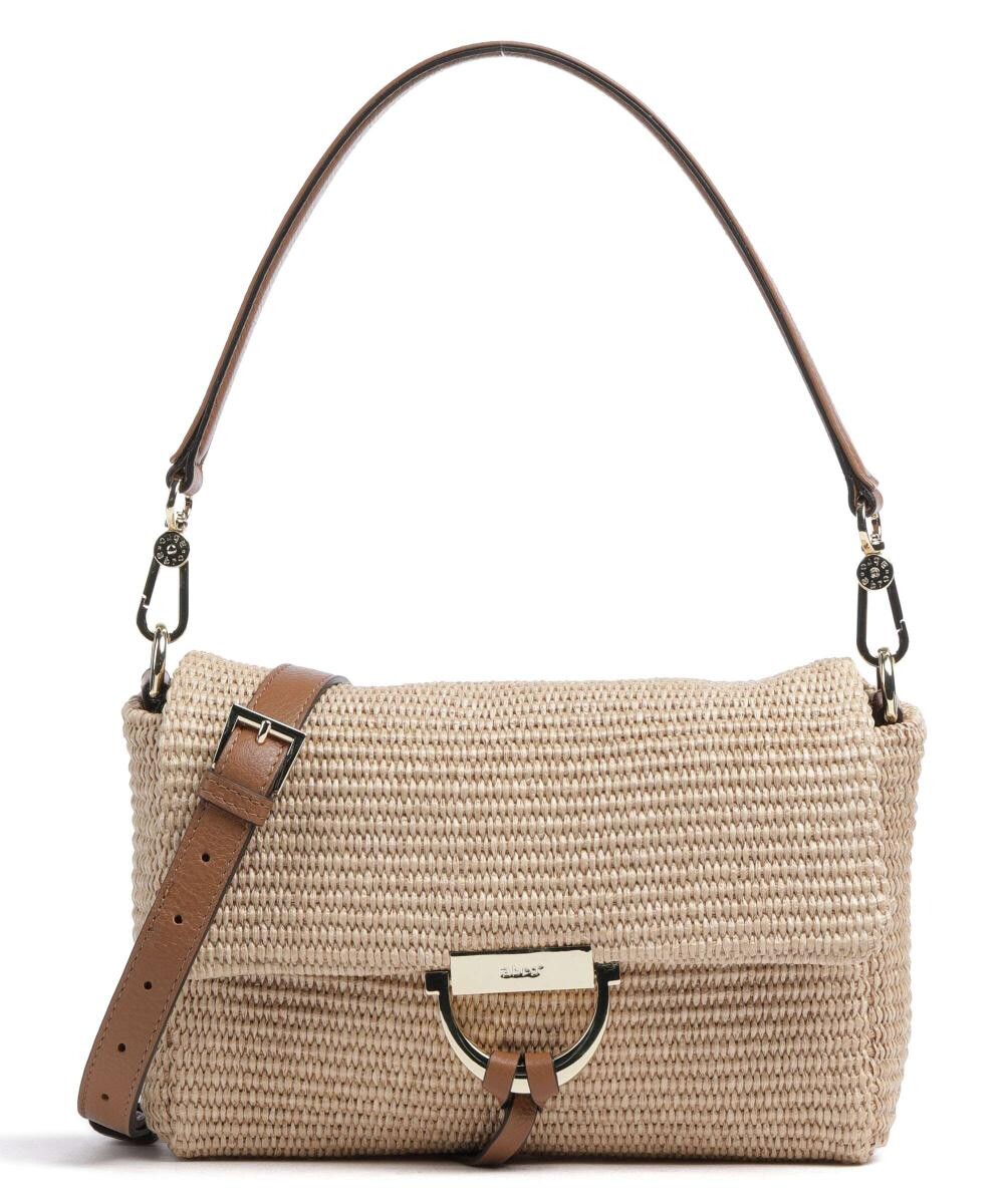 

Сумка через плечо Raffia Temi рафия, зерненая кожа Abro, бежевый