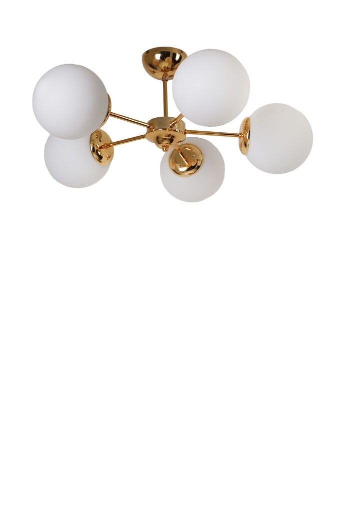 

Opviq, Venus 5 Li Gold Beyaz Camlı Avize, подсвечник, золото, 60 x 60 x 25 см