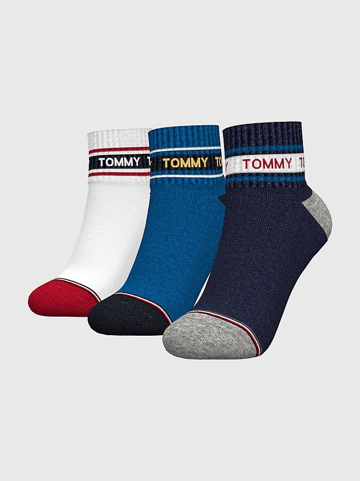 

Детские носки на четверть, 3 шт. Tommy Hilfiger