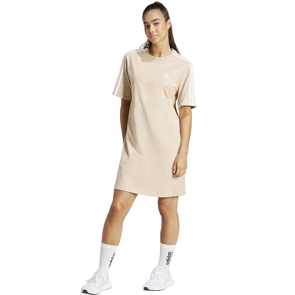 

Платье adidas 3 Stripes Bf T, бежевый