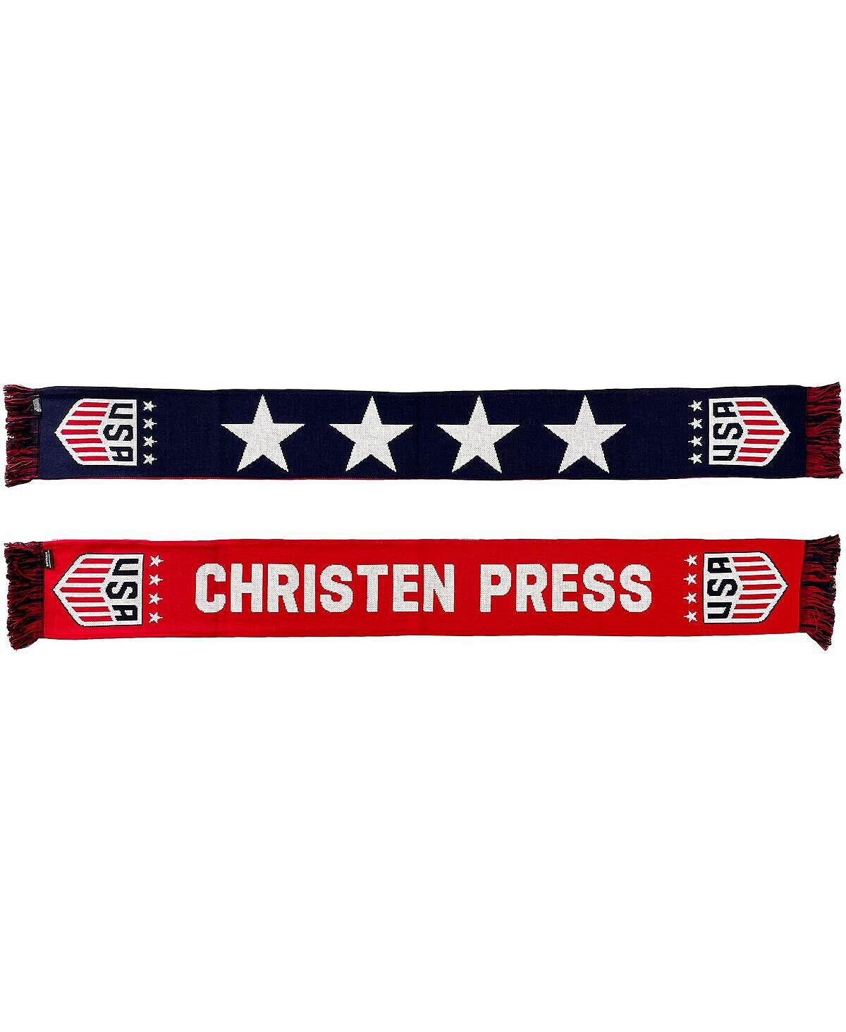 

Мужской и женский шарф Christen Press Red USWNT 4-Star Player Ruffneck Scarves