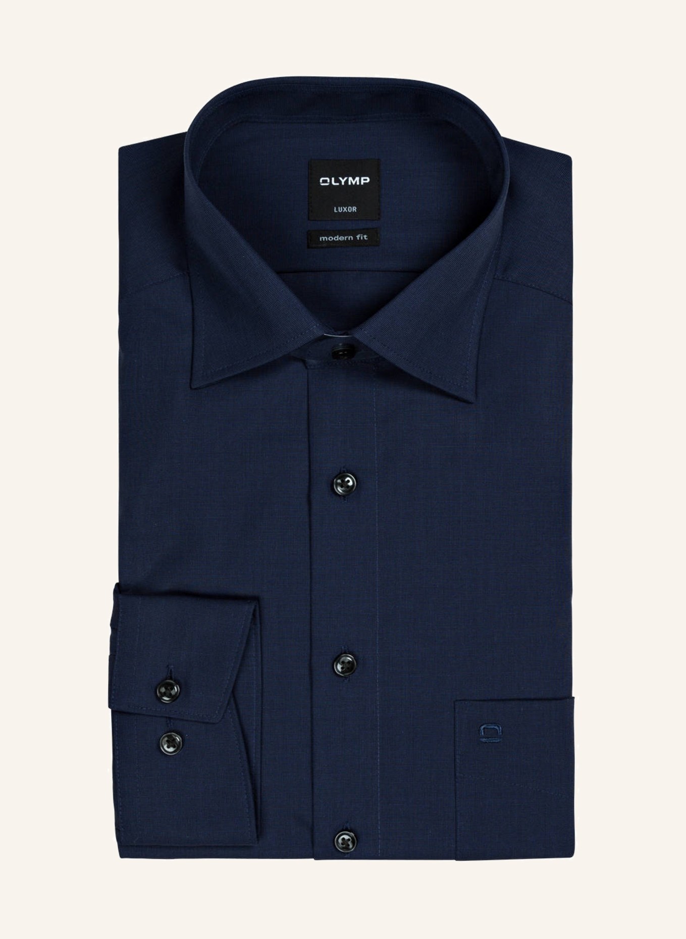 Рубашка OLYMP Luxor modern fit, темно-синий рубашка olymp regular fit темно синий