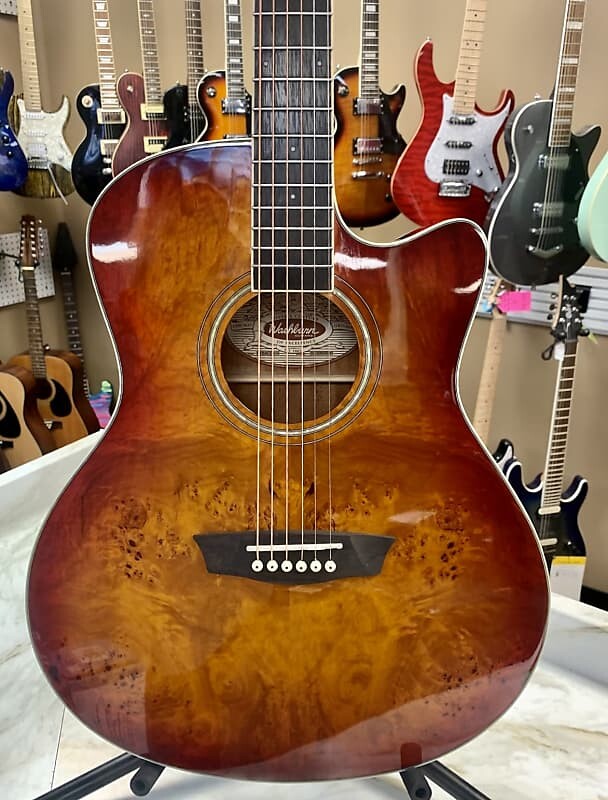 

Акустическая гитара Washburn Deep Forest Burl ACE 2020s - Amber Fade
