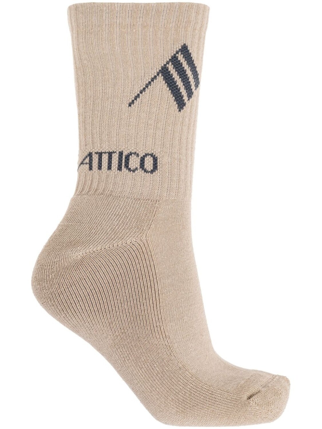 

Носки с интарсией и логотипом The Attico, нейтральный цвет