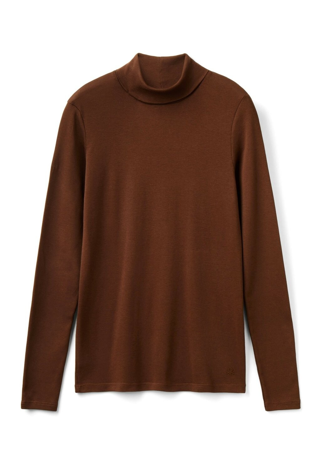 

Топ с длинными рукавами WITH HIGH NECK United Colors of Benetton, коричневый