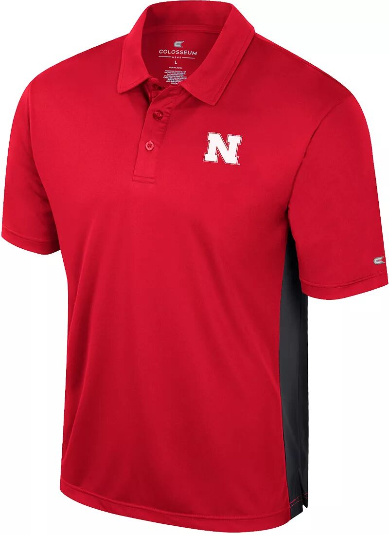 Colosseum Мужская футболка-поло Nebraska Cornhuskers Scarlet