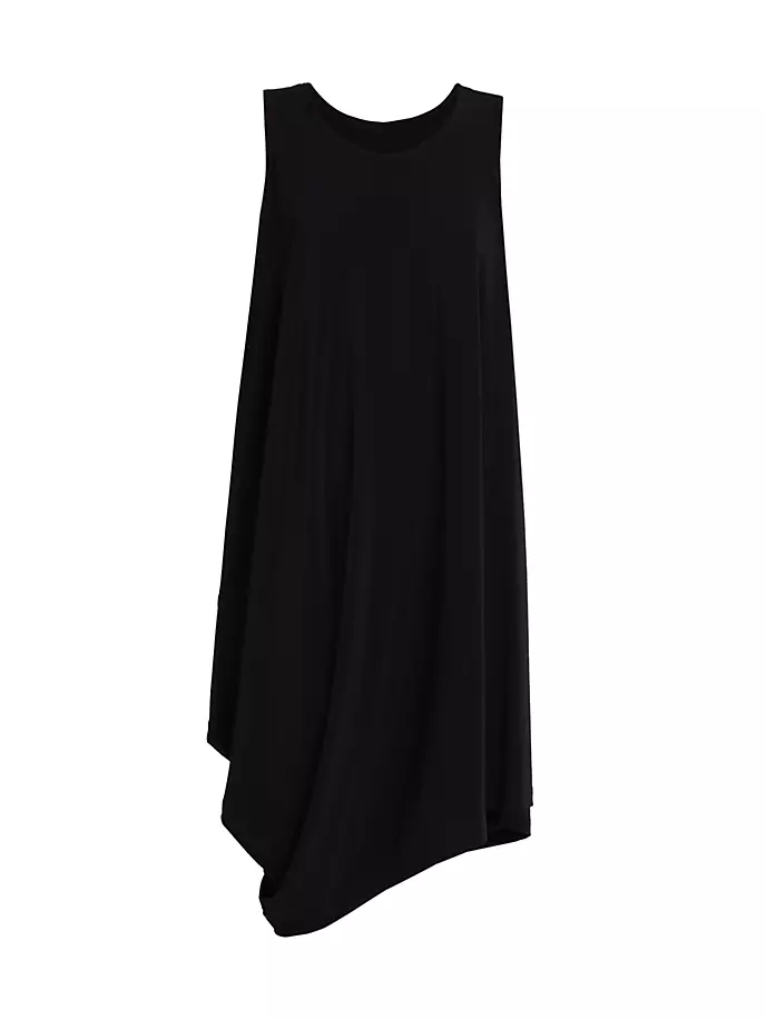 

Асимметричное платье из джерси с драпировкой Issey Miyake, черный