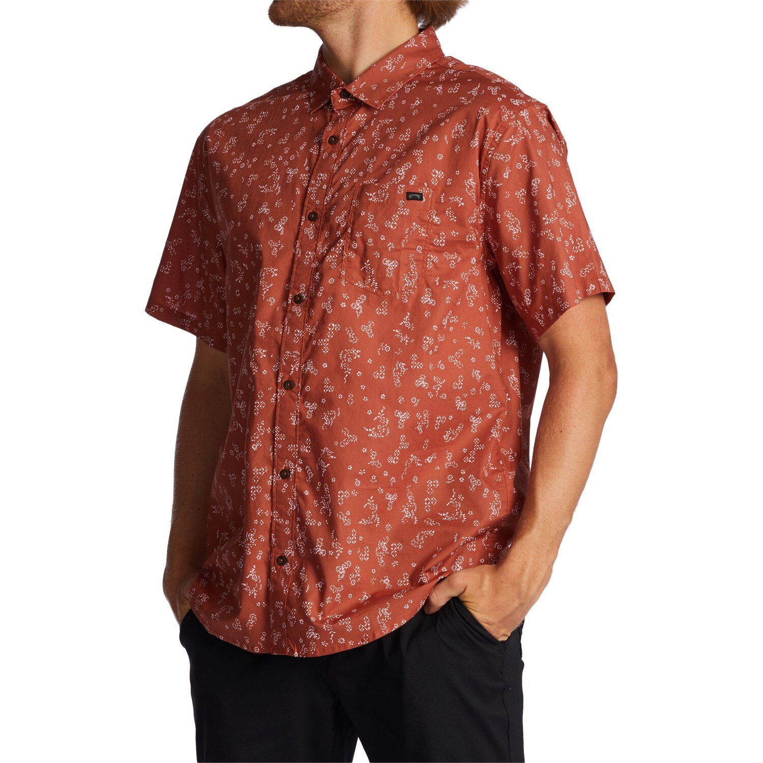 

Рубашка Billabong Sundays Mini Short-Sleeve, цвет Red Clay