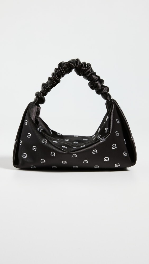 

Сумка Alexander Wang Scrunchie Logo Embellished Mini, черный