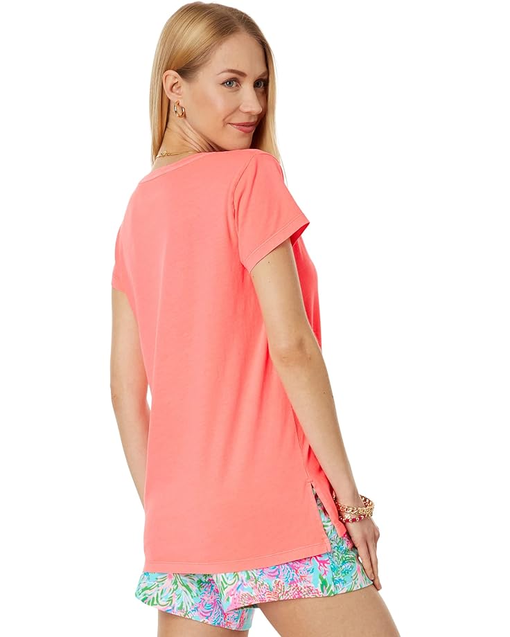 Футболка Lilly Pulitzer Meredith Tee, цвет Coral Drift