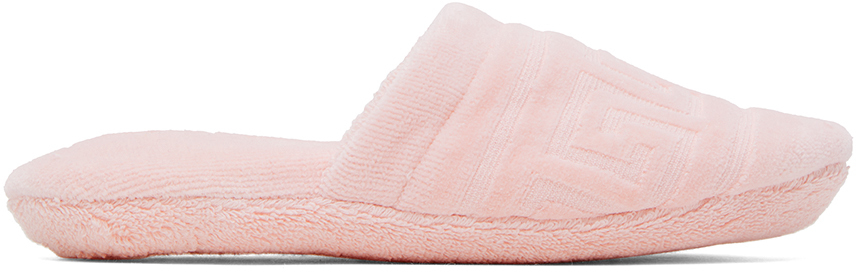 Розовые тапочки в стиле грека Versace Underwear тапочки teddy текстиль нескользящая подошва размер 40 розовый