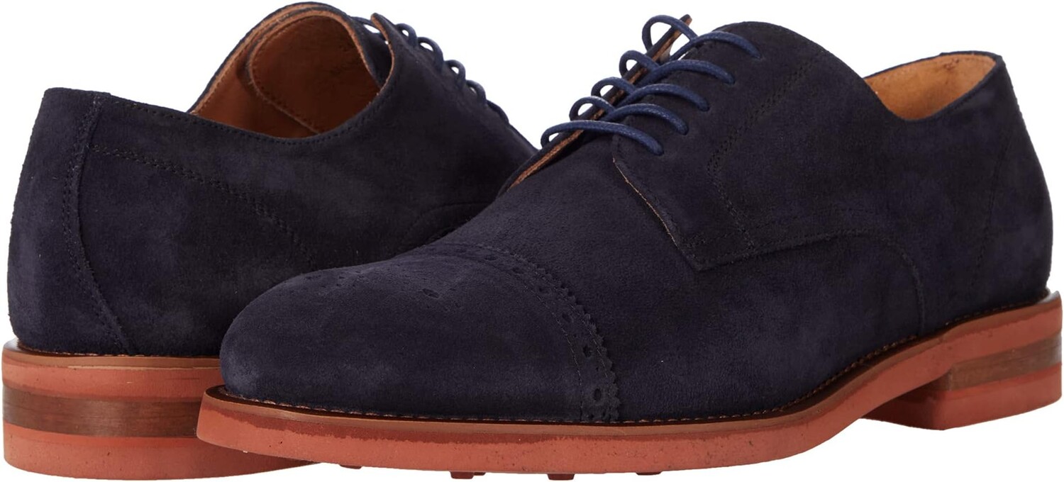 

Оксфорды Ashford Cap Toe Johnston & Murphy Collection, темно-синий