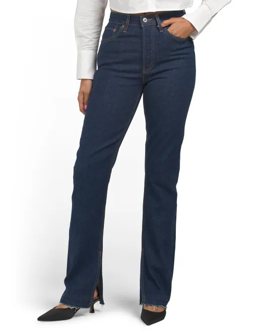 

Джинсы скинни Bootcut в стиле 70-х с высокой посадкой Re/Done, цвет Denim