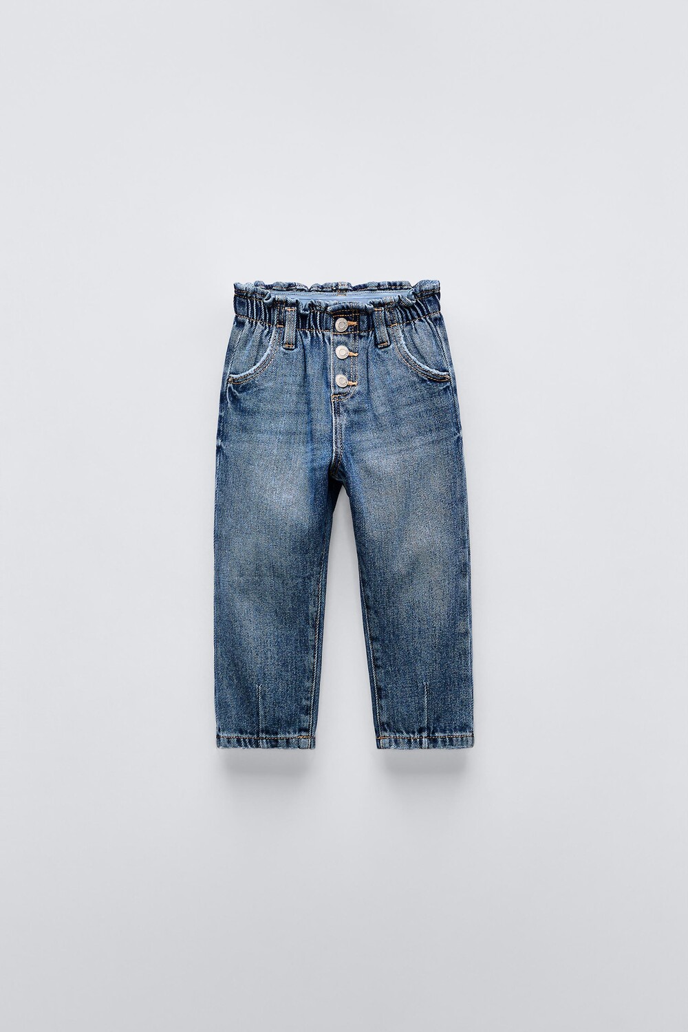 

Мешковатые джинсы ZARA, синий