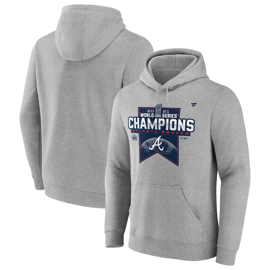 

Пуловер с капюшоном Fanatics Branded Atlanta Braves, серый