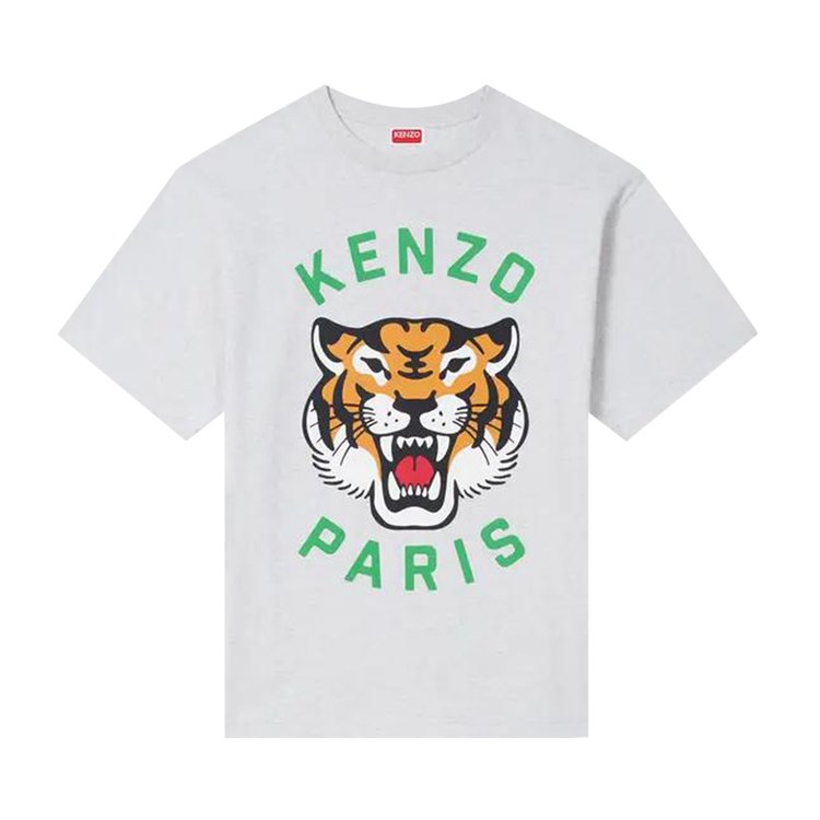 

Футболка Kenzo Lucky Tiger Oversize T-Shirt, цвет Pale Grey