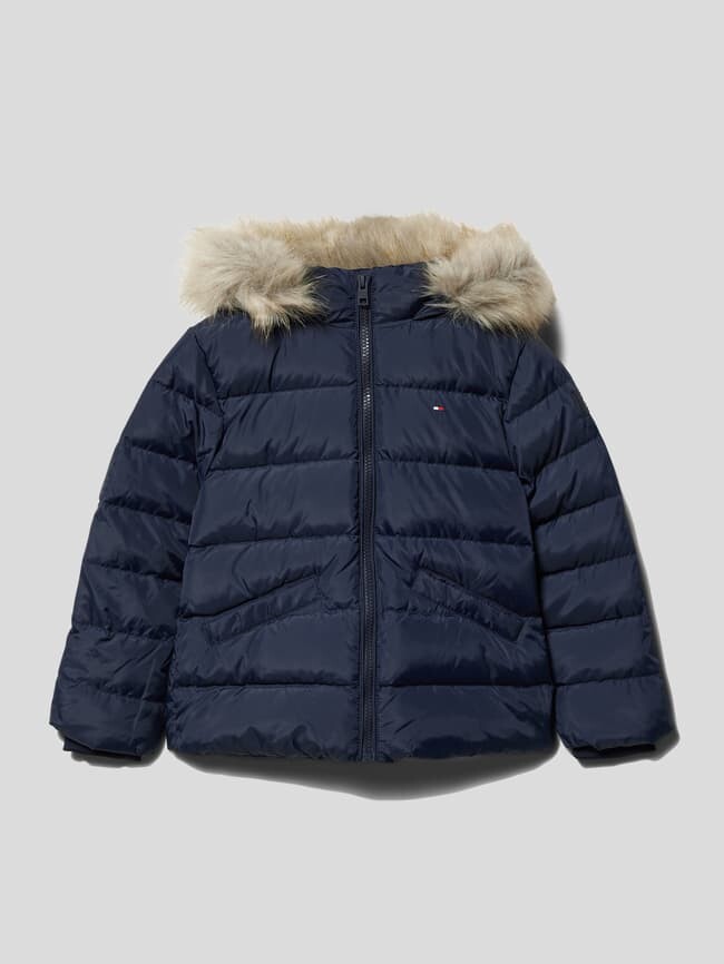 

Стеганая куртка с деталью лейбла модель ESSENTIAL Tommy Hilfiger, темно-синий