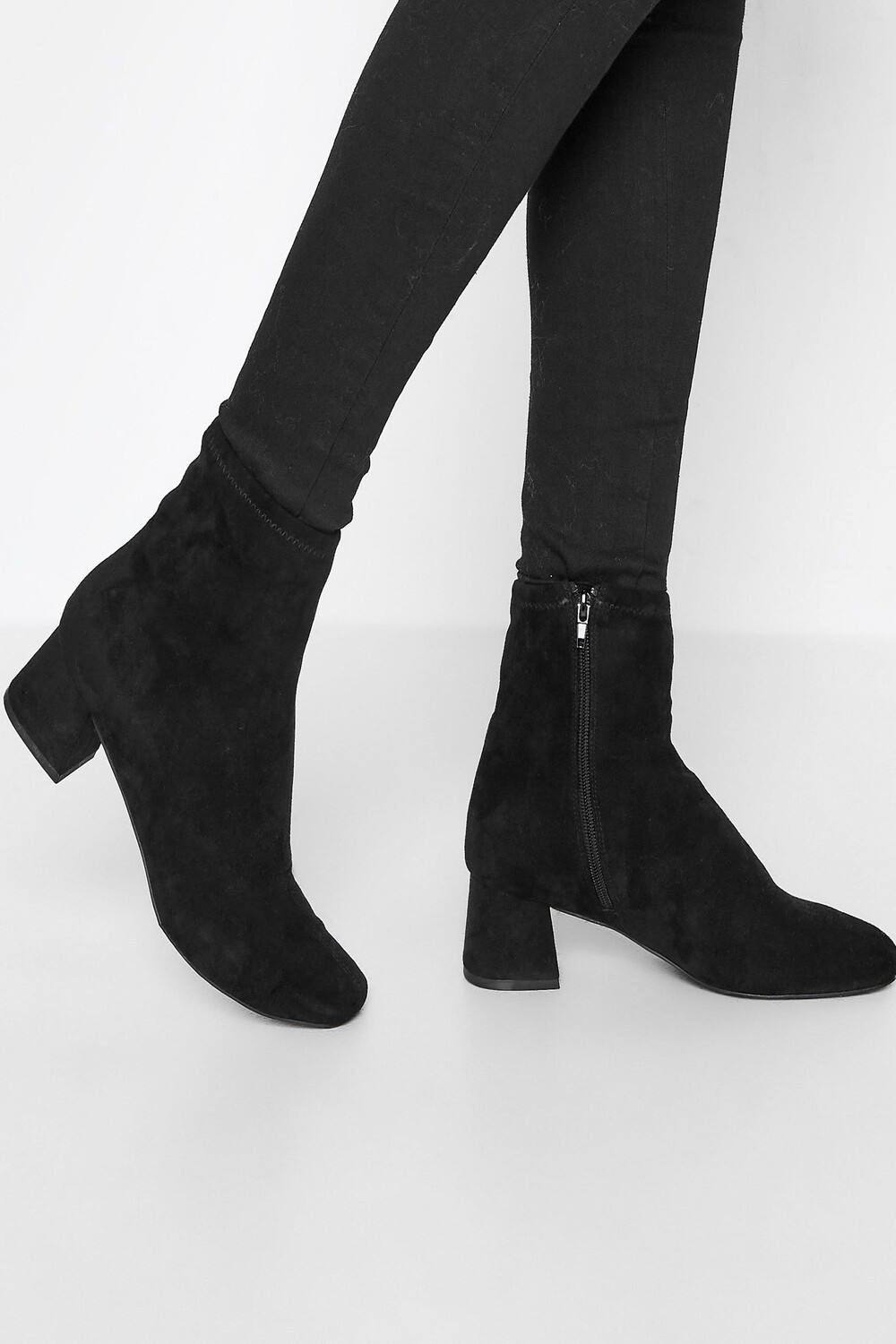

Ботинки на блочном каблуке Long Tall Sally, черный