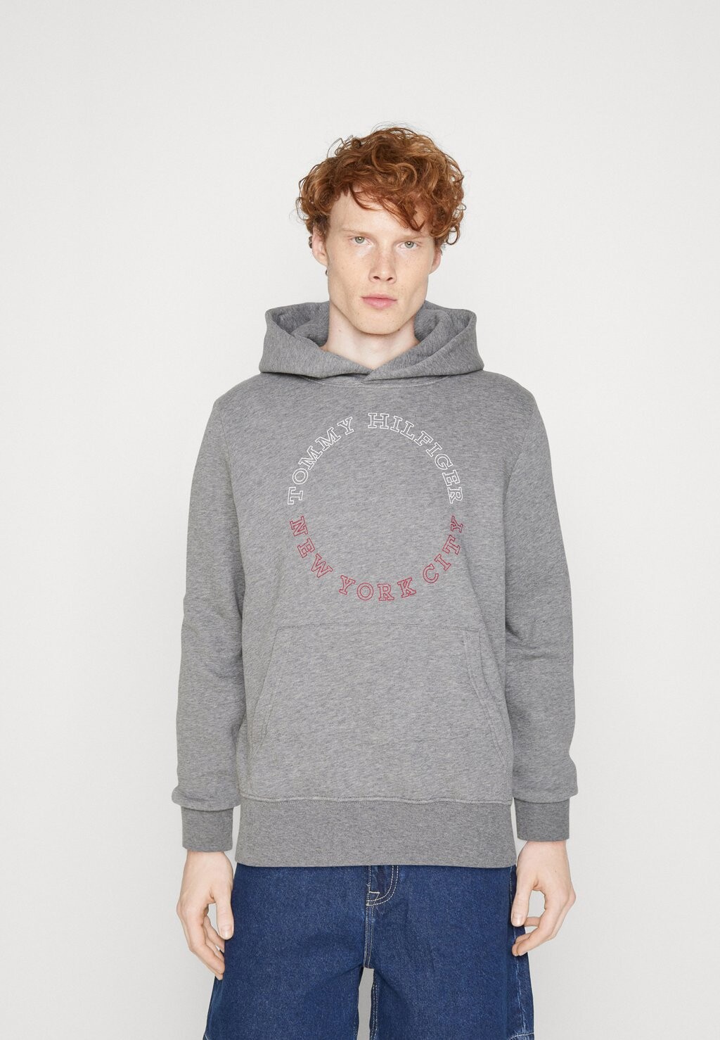 

Толстовка Tommy Hilfiger Monotype Roundall Hoody, пестрый серый