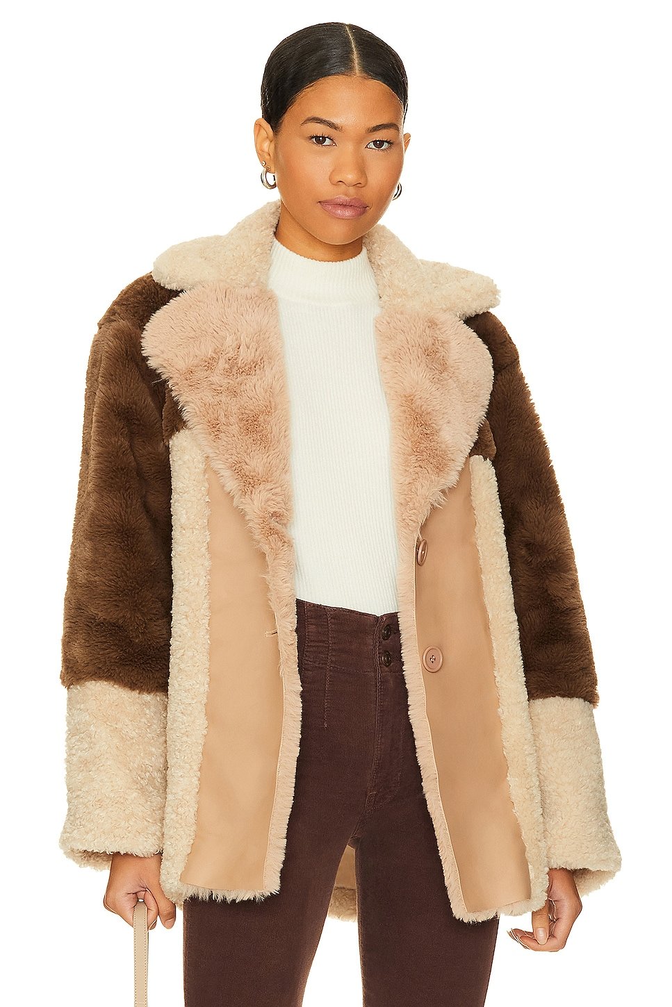 

Пальто Steve Madden Willow Faux Fur, цвет Multi