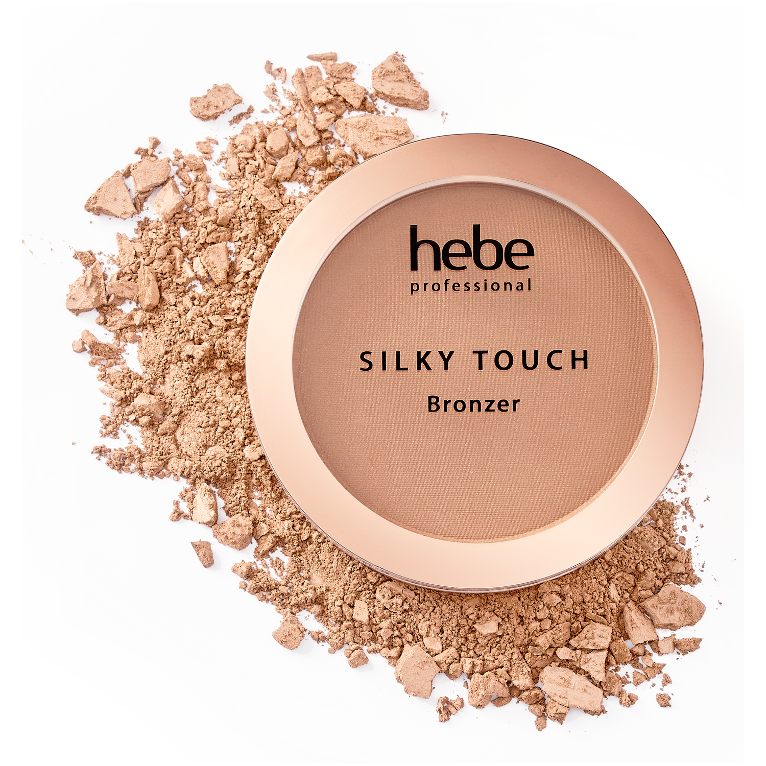 Бронзатор для контурирования и моделирования лица Hebe Professional Silky Touch Bronzer, 10 гр