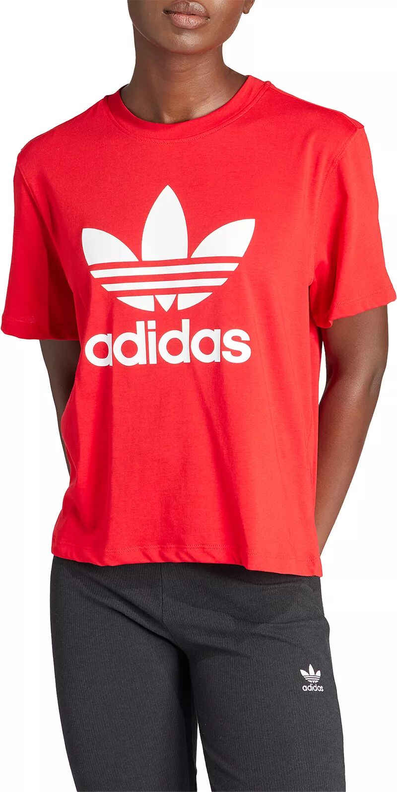 Женская футболка свободного кроя Adidas Originals Adicolor с трилистником