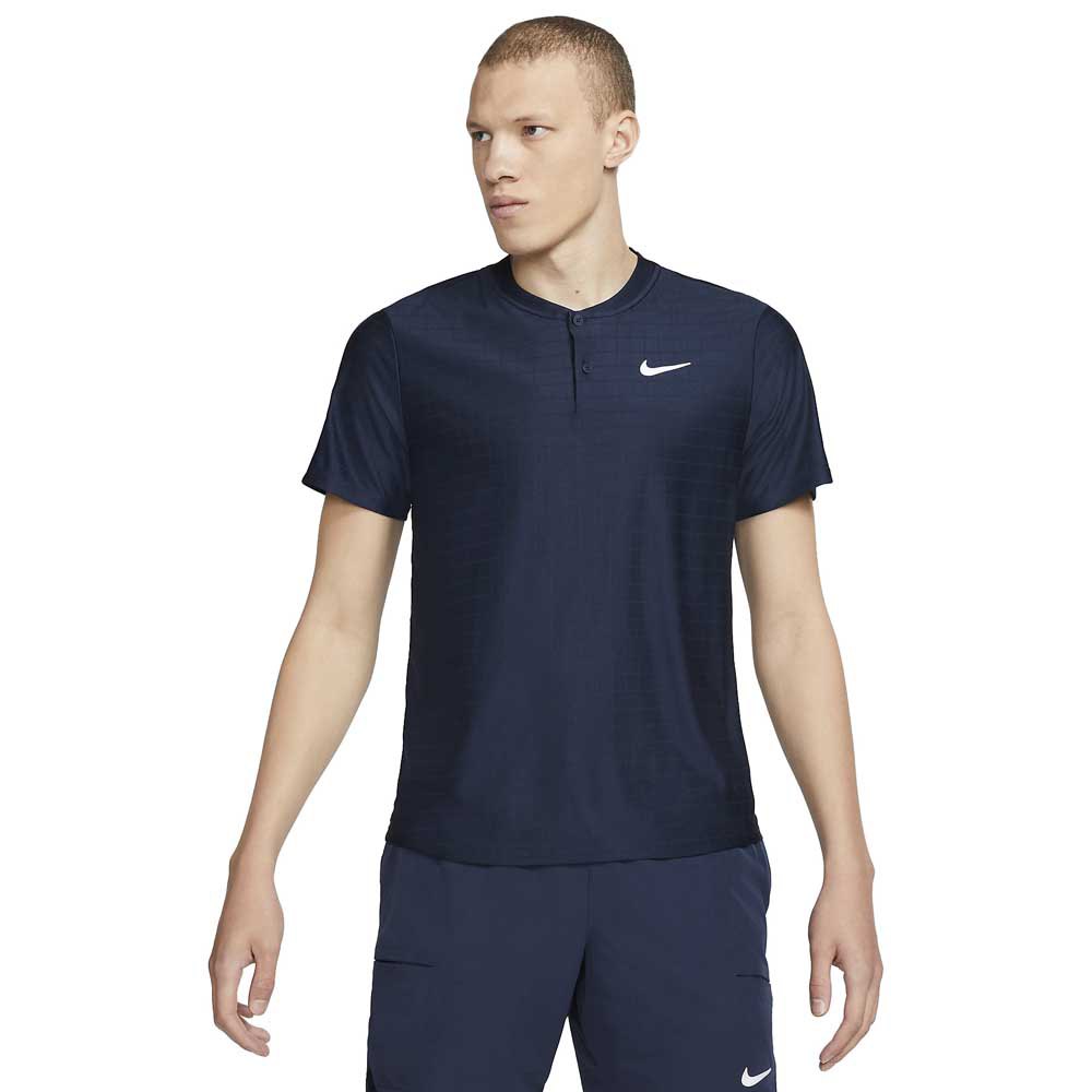 Поло с коротким рукавом Nike Court Dri Fit Advantage, синий