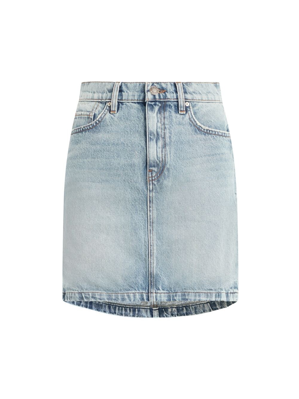 

Джинсовая мини-юбка с изогнутым краем Hudson Jeans