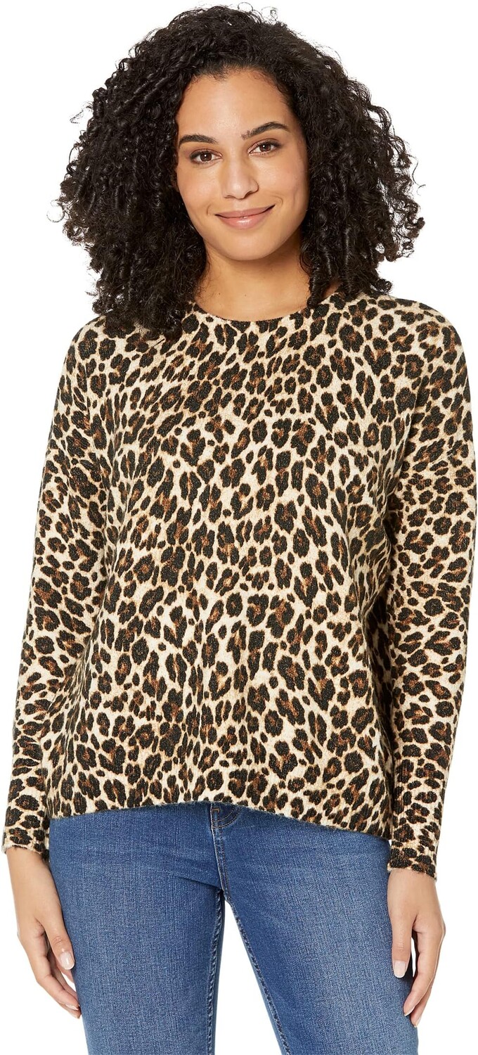 

Свитер Elegant Leopard Printed Cozy Vince Camuto, цвет Antique White