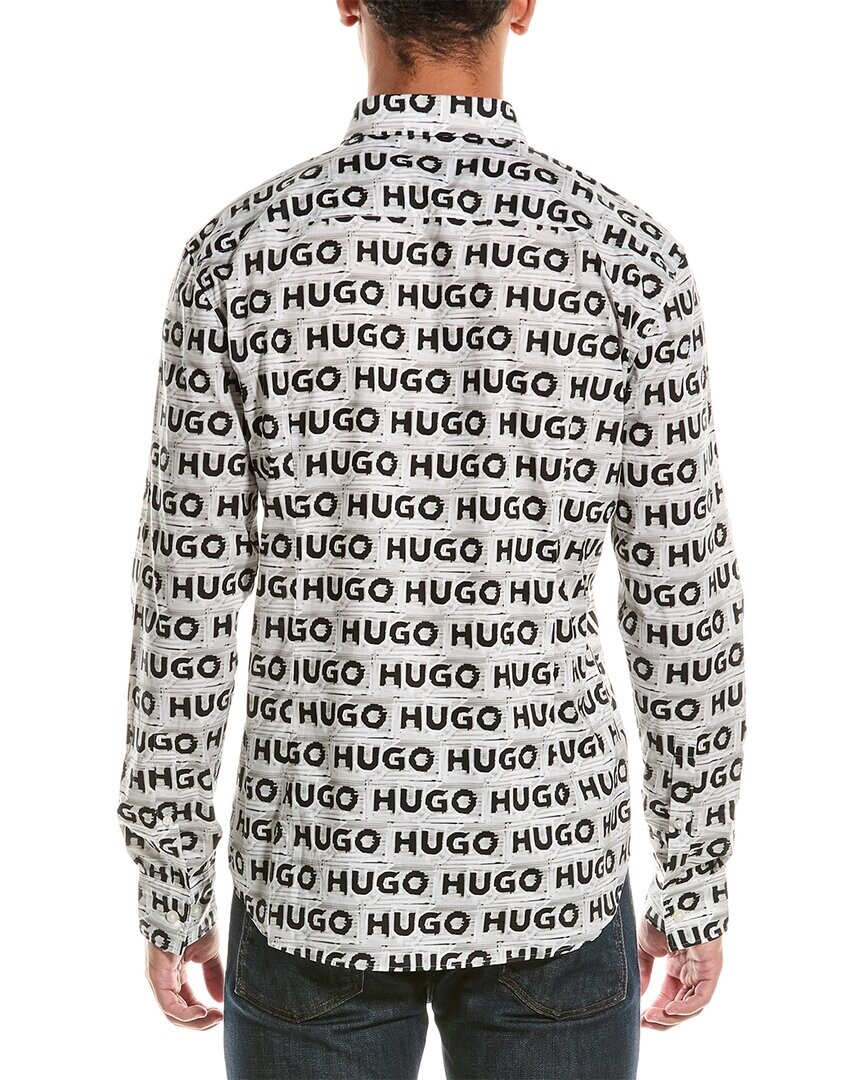 

HUGO Тканая рубашка приталенного кроя Hugo Boss Hugo Hugo Boss, белый