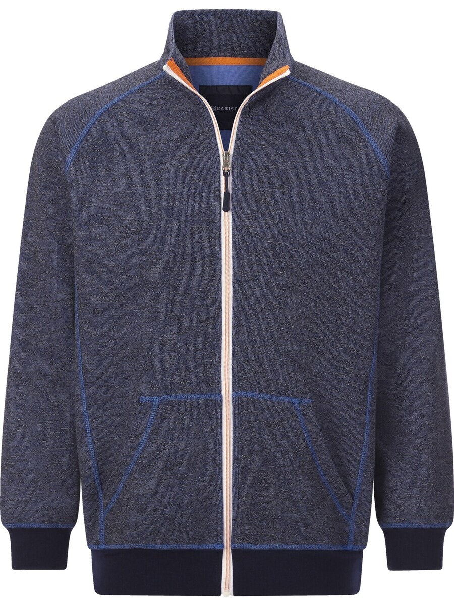 

Худи BABISTA Zip-Up Hoodie, цвет Navy/mottled blue