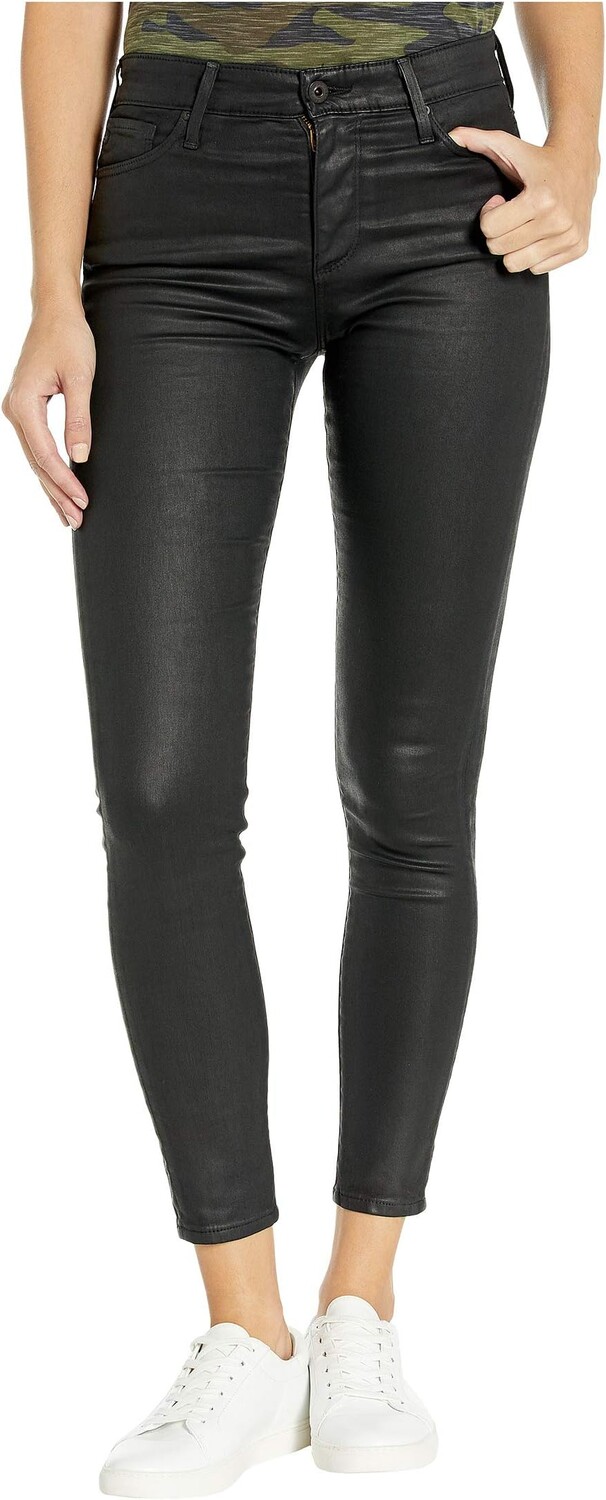 

Брюки Farrah Skinny Ankle in Leatherette Light/Super Black AG Jeans, цвет Leatherette Light/Super Black