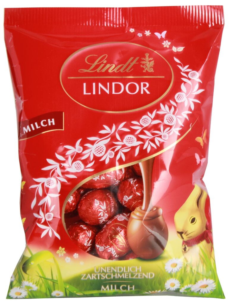 

Яйца Lindt Lindor Liliput Egg Шоколадные с нежной начинкой 100г