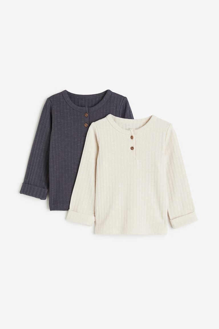 

Топ из двух частей в рубчик с круглым вырезом H&M