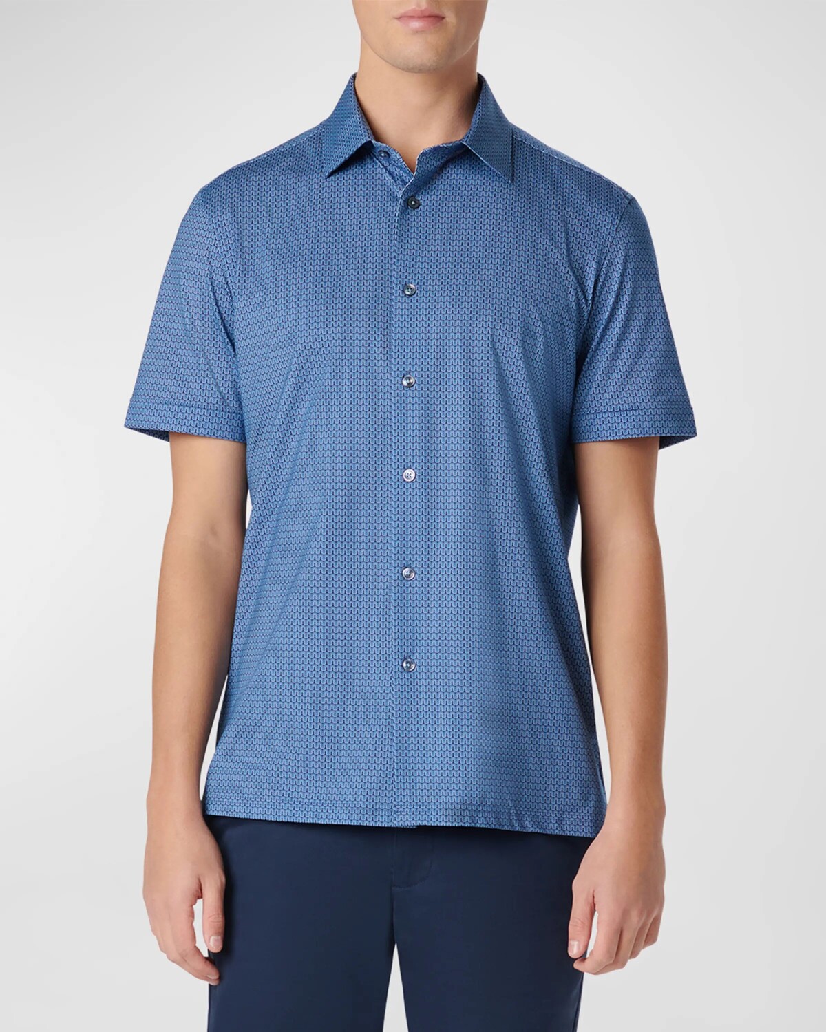 

Мужская спортивная рубашка OoohCotton Milo Bugatchi, цвет Classic Blue