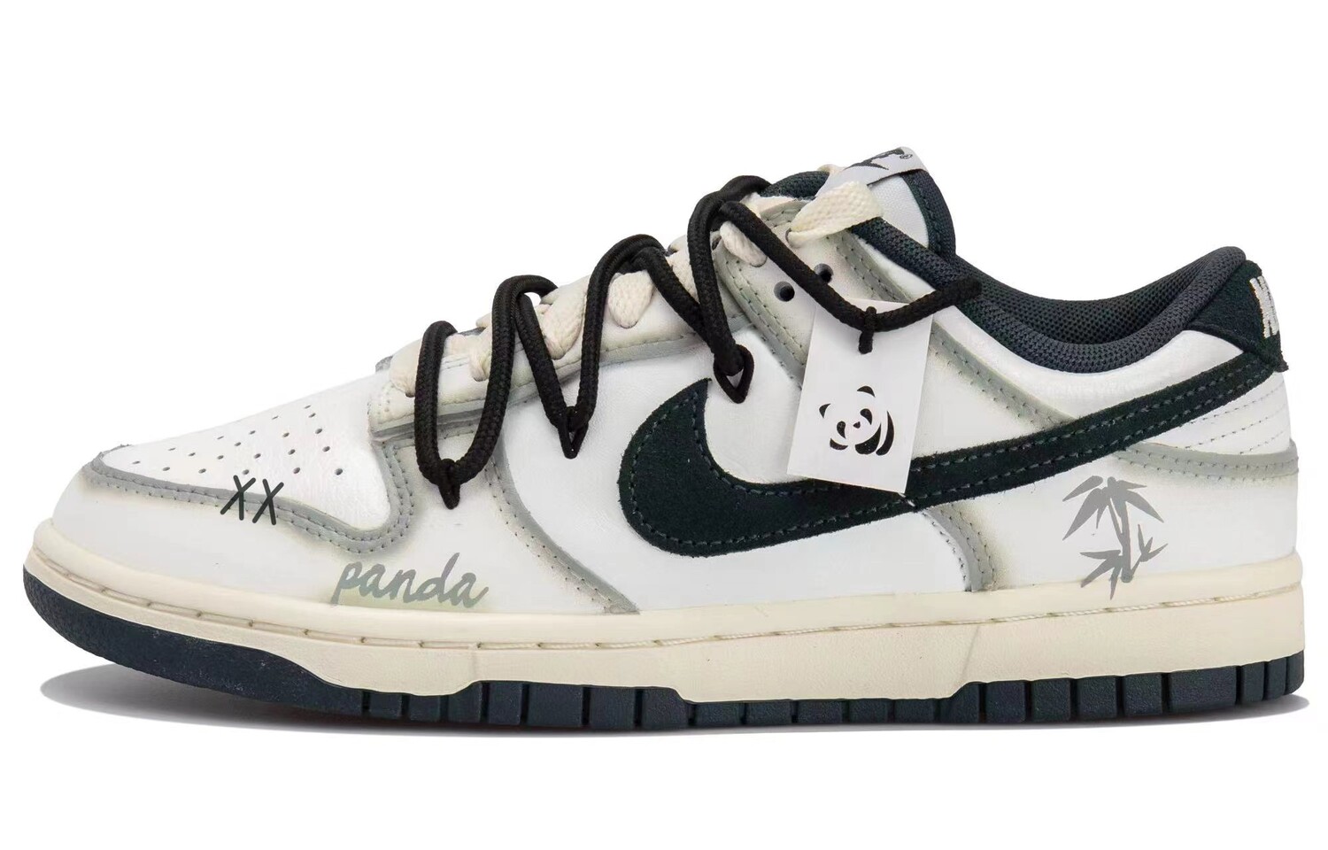 

Кроссовки Nike Dunk Skateboarding Shoes Unisex Low-top Beige/green, зеленый