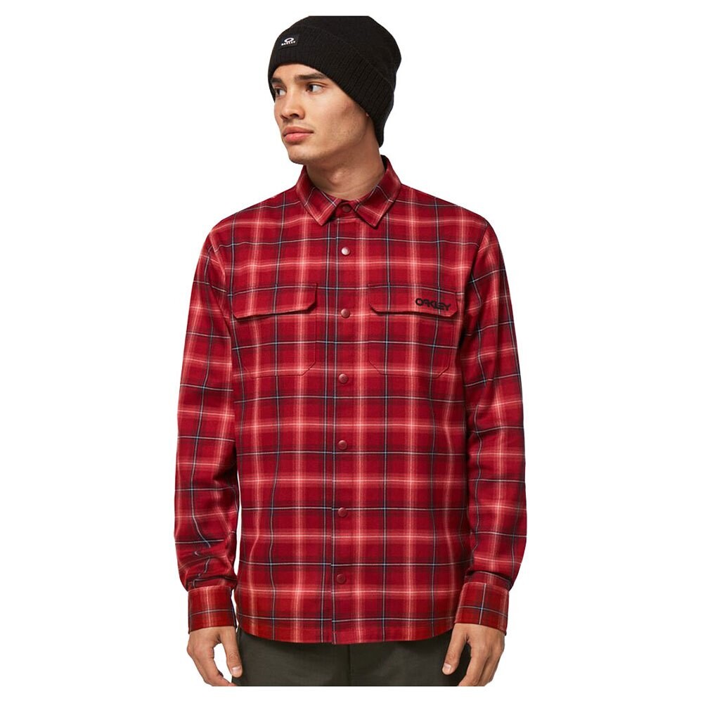

Рубашка с длинным рукавом Oakley Niseko Tech Flannel, красный