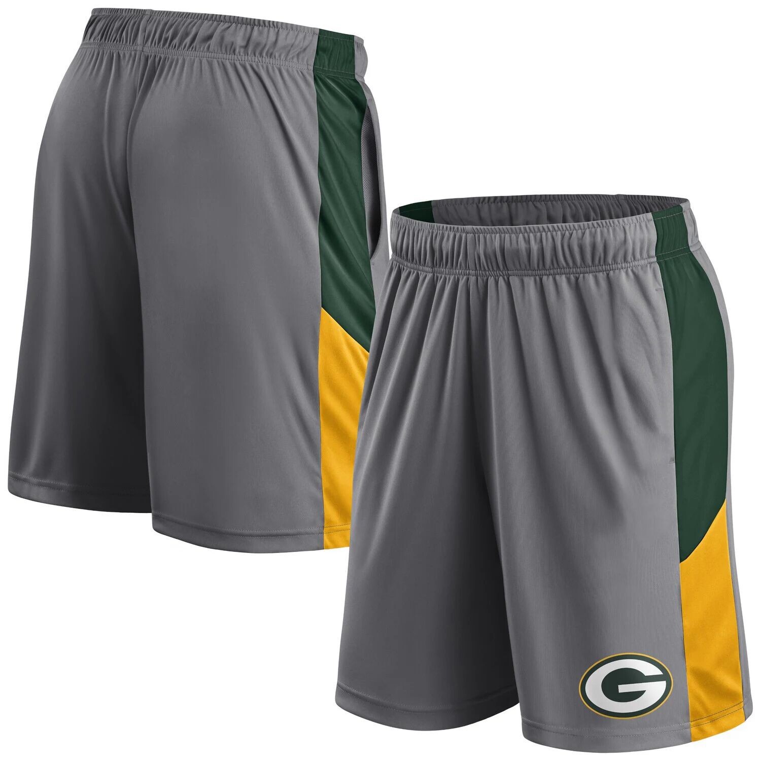 

Мужские фирменные серые шорты с логотипом Green Bay Packers Primary Fanatics