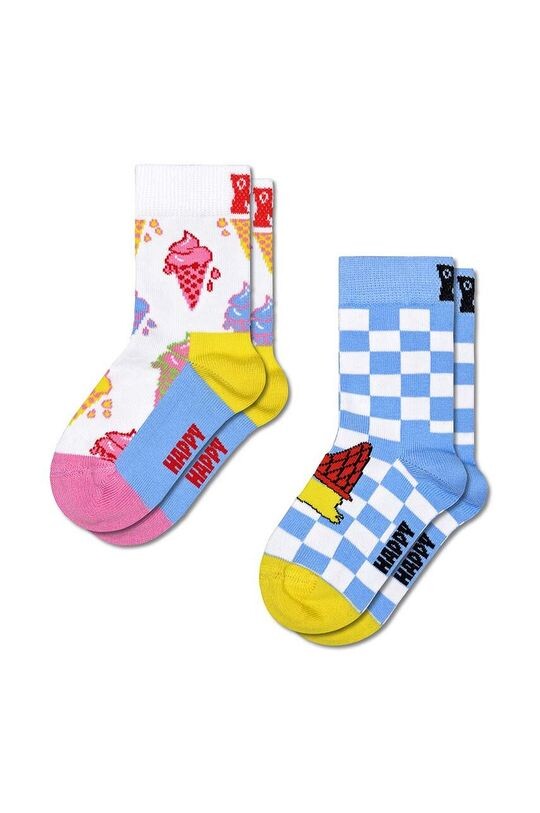 Happy Socks Детские носки Kids Ice Cream Socks 2 шт., синий носки happy socks носки ice cream