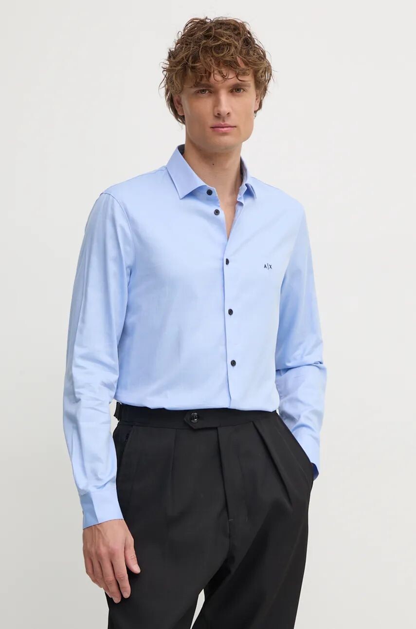 

Рубашка Armani Exchange из хлопка, синий