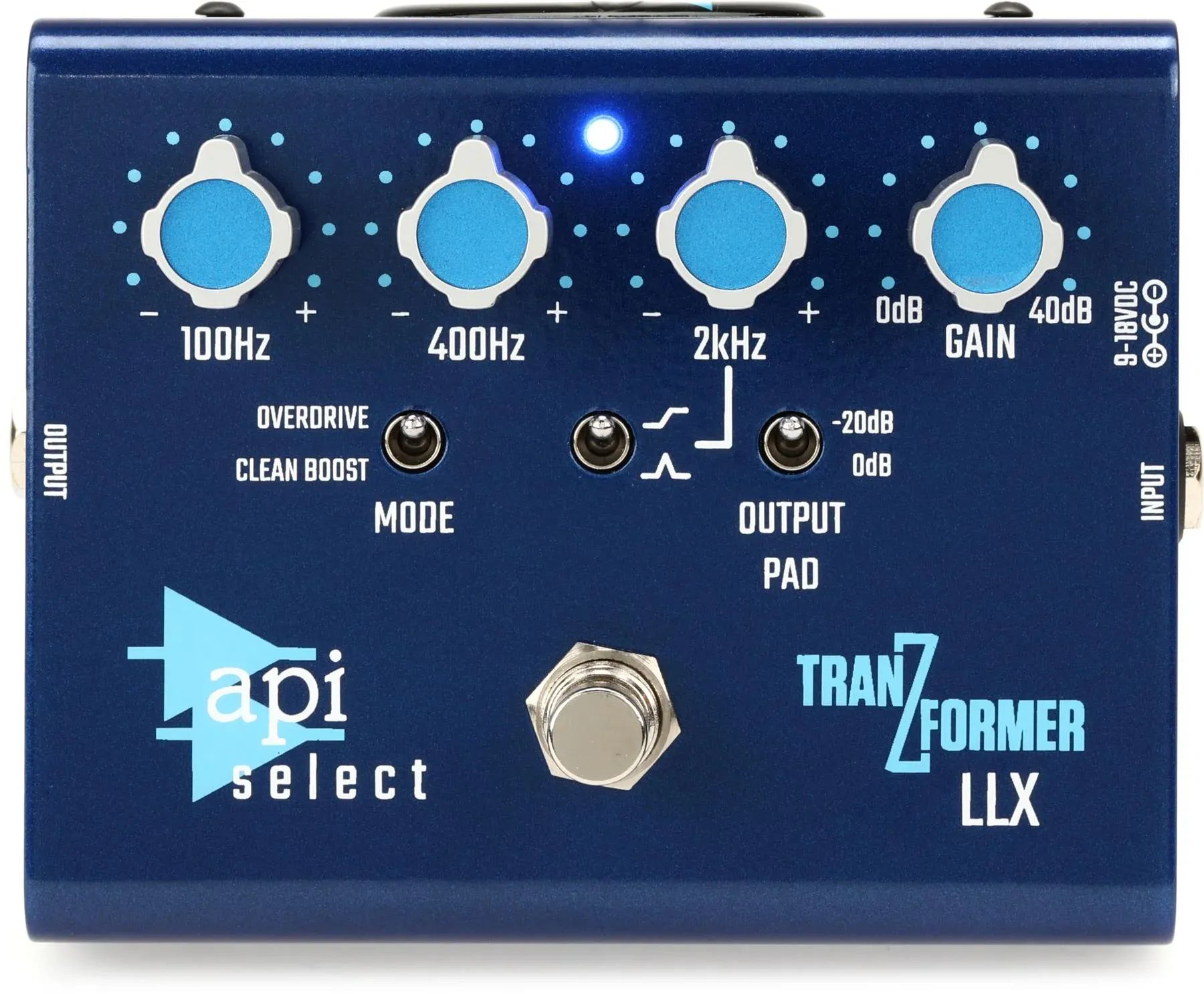 

API TranZformer LLX Bass EQ/педаль Boost с овердрайвом