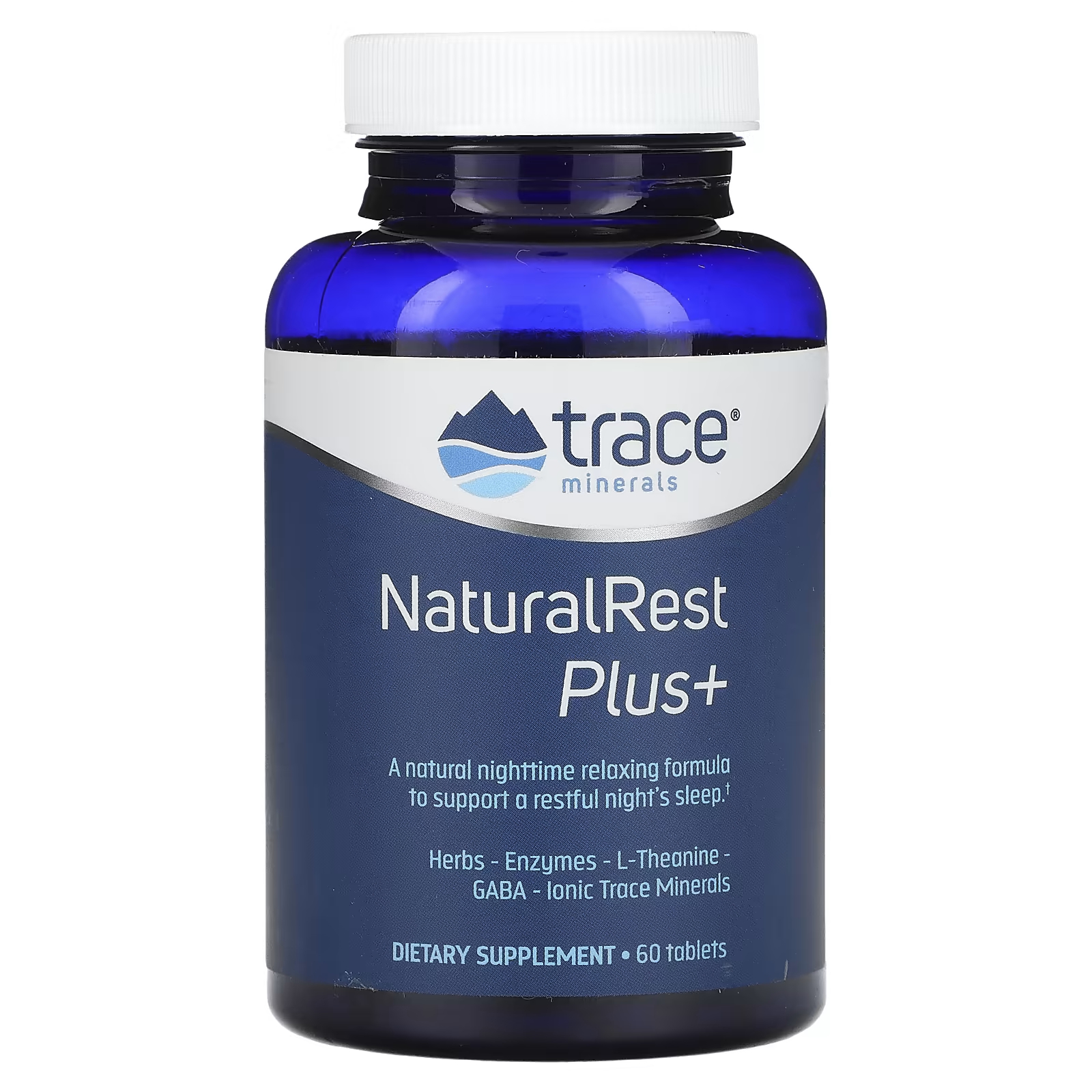 Пищевая добавка Trace Minerals NaturalRest Plus+, 60 таблеток trace minerals naturalrest plus 60 таблеток trace minerals