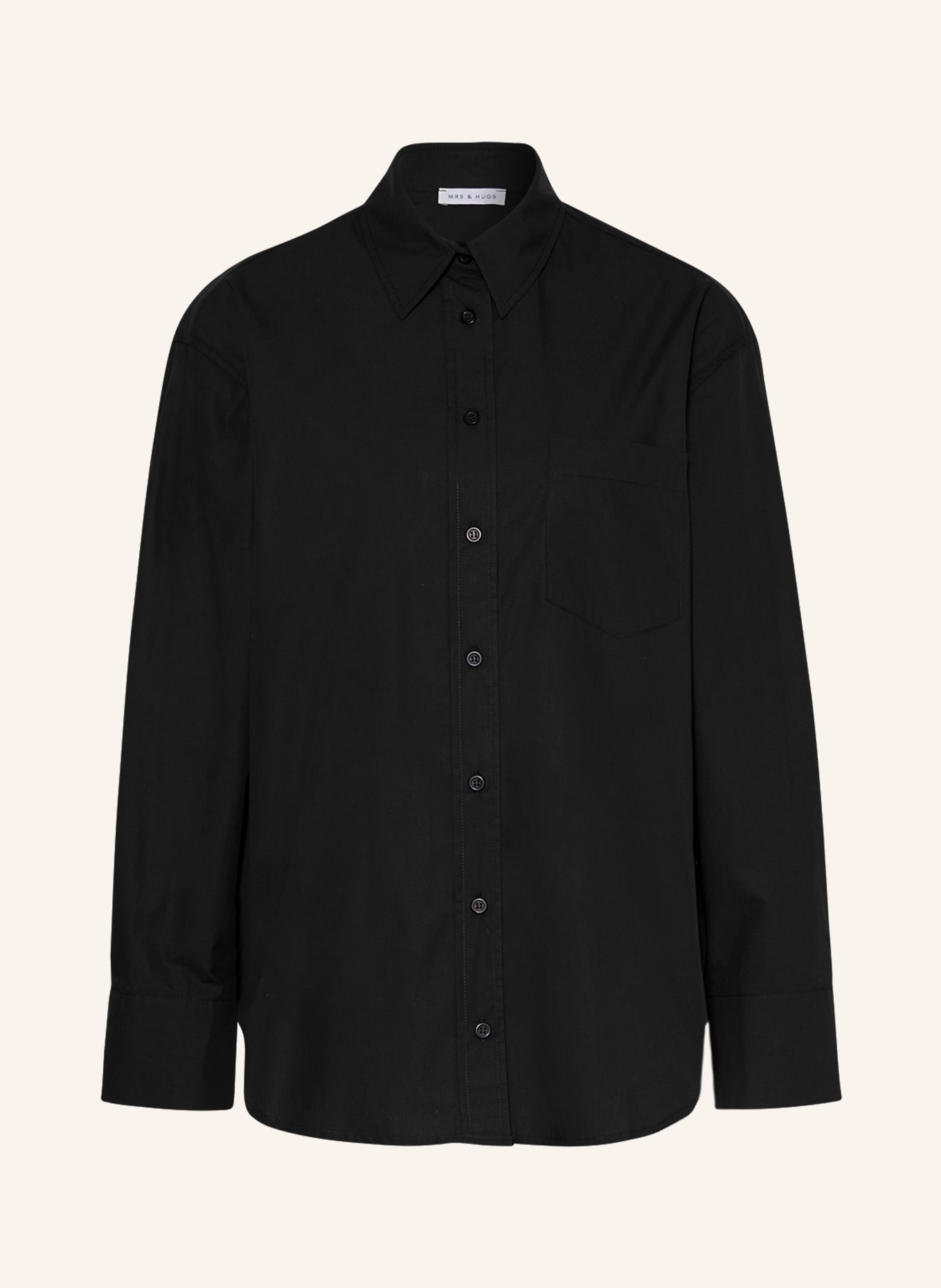 цена Рубашка блузка MRS & HUGS, черный