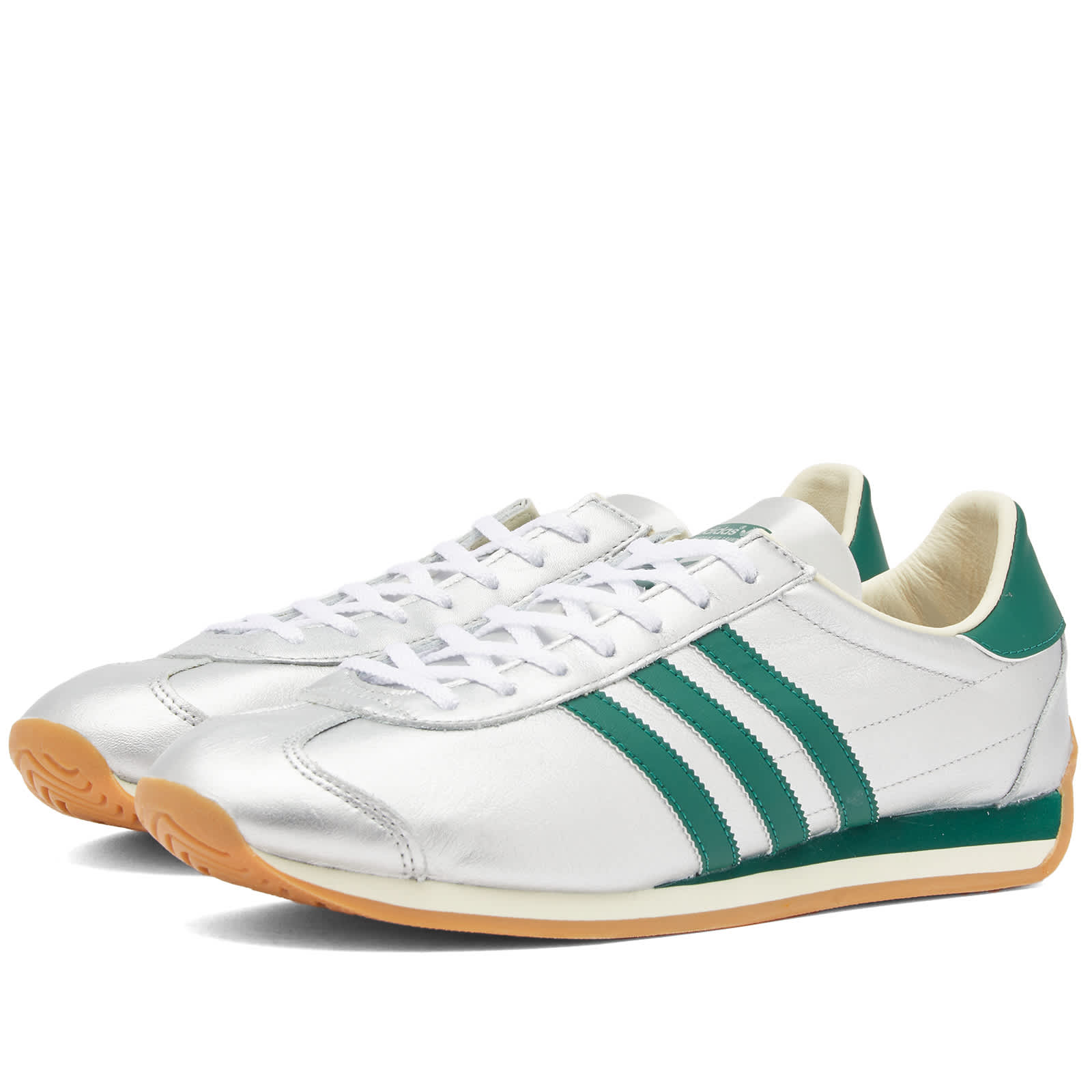 

Кроссовки Adidas Country Og, цвет Silver Met., Collegiate Green & Cream White, Серый