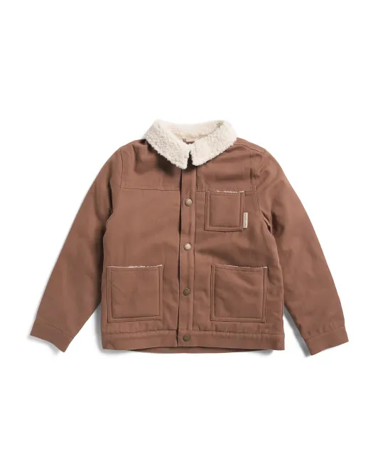 

Пальто из овчины для мальчиков Rylee + Cru, цвет Cedar