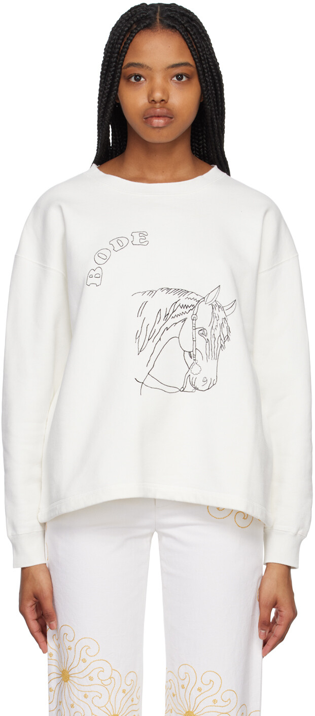 

Толстовка Bode Off-White Pony