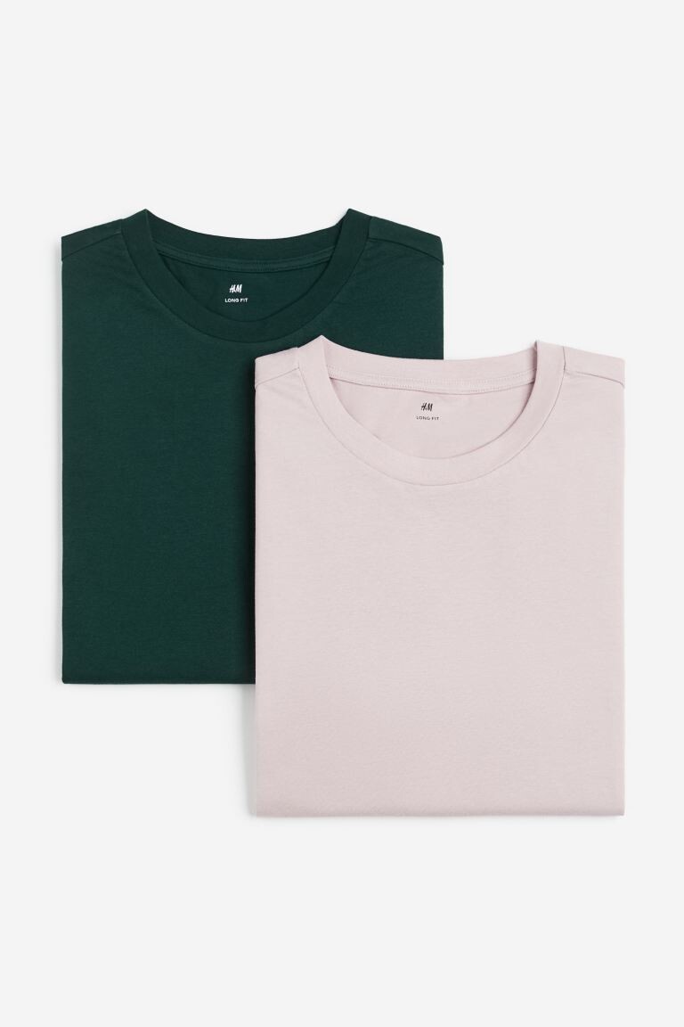 

Набор из 2 футболок удлиненного кроя H&M