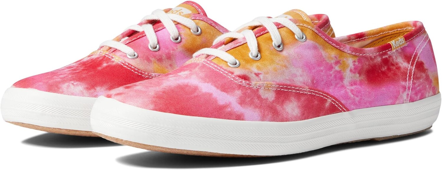 

Кроссовки Champion Canvas Tie-Dye Keds, цвет Pink/Orange