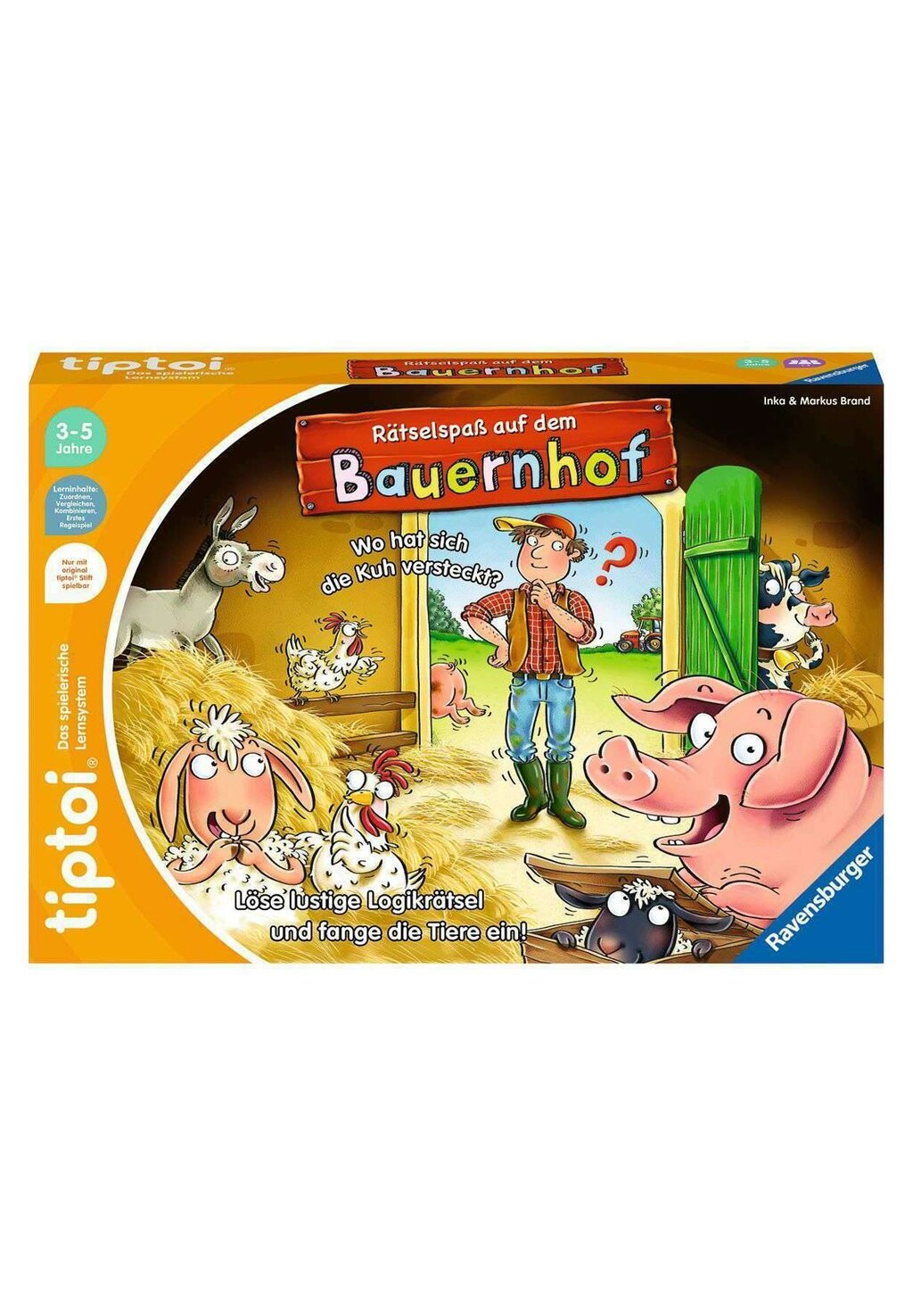 

Пазл TIPTOI RÄTSELSPASS AUF DEM BAUERNHOF Ravensburger, цвет mehrfarbig